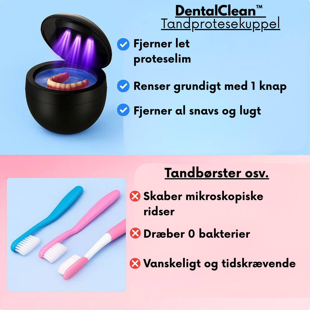 DentalClean™ - Til friske, rene og sikre tandproteser