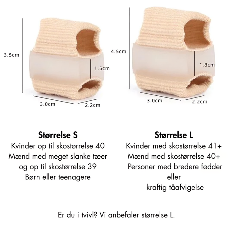 ToeCorrect™ - Verdens førende ikke-kirurgiske tåkorrektor – farvel til knyster og smertefulde skridt