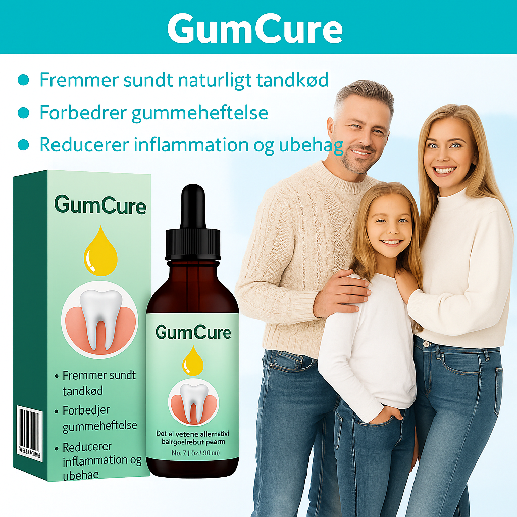 GumCure™ | Gendanner tilbagetrækket tandkød i 93 % af tilfældene inden for 4 dage!