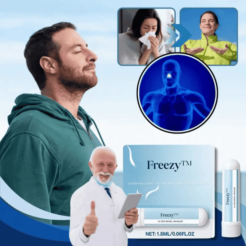 Freezy™ | Ultra Nasal Inhalator - Fjern 97% af din tilstoppede næse på bare 3 minutter