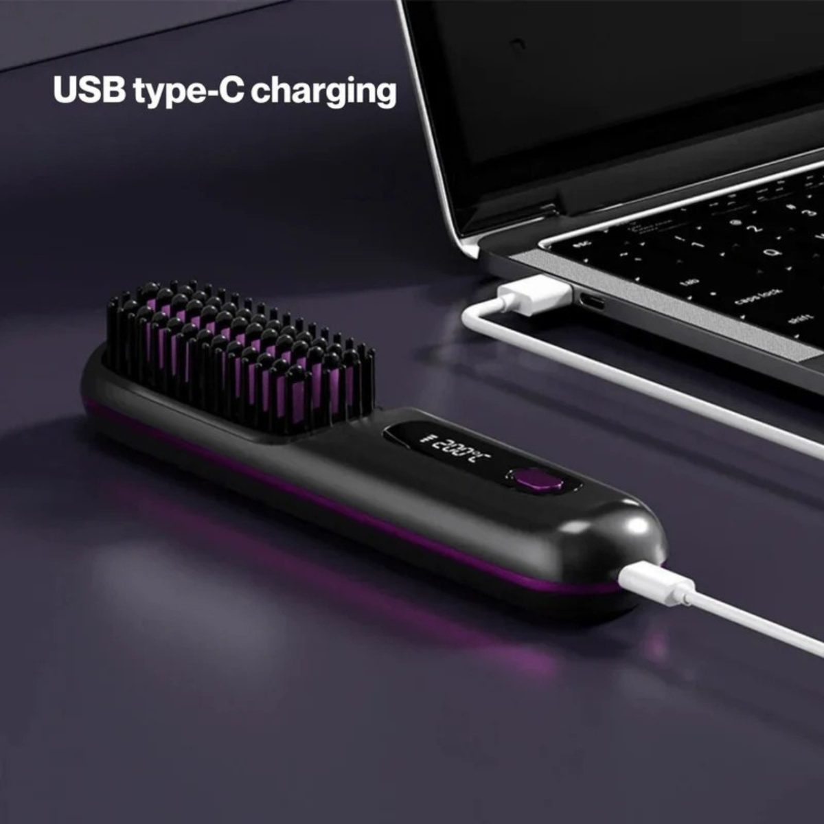 Veluxe™ GoBrush PRO - Sig farvel til dårlige hårdage med denne bærbare glattejernsbørste