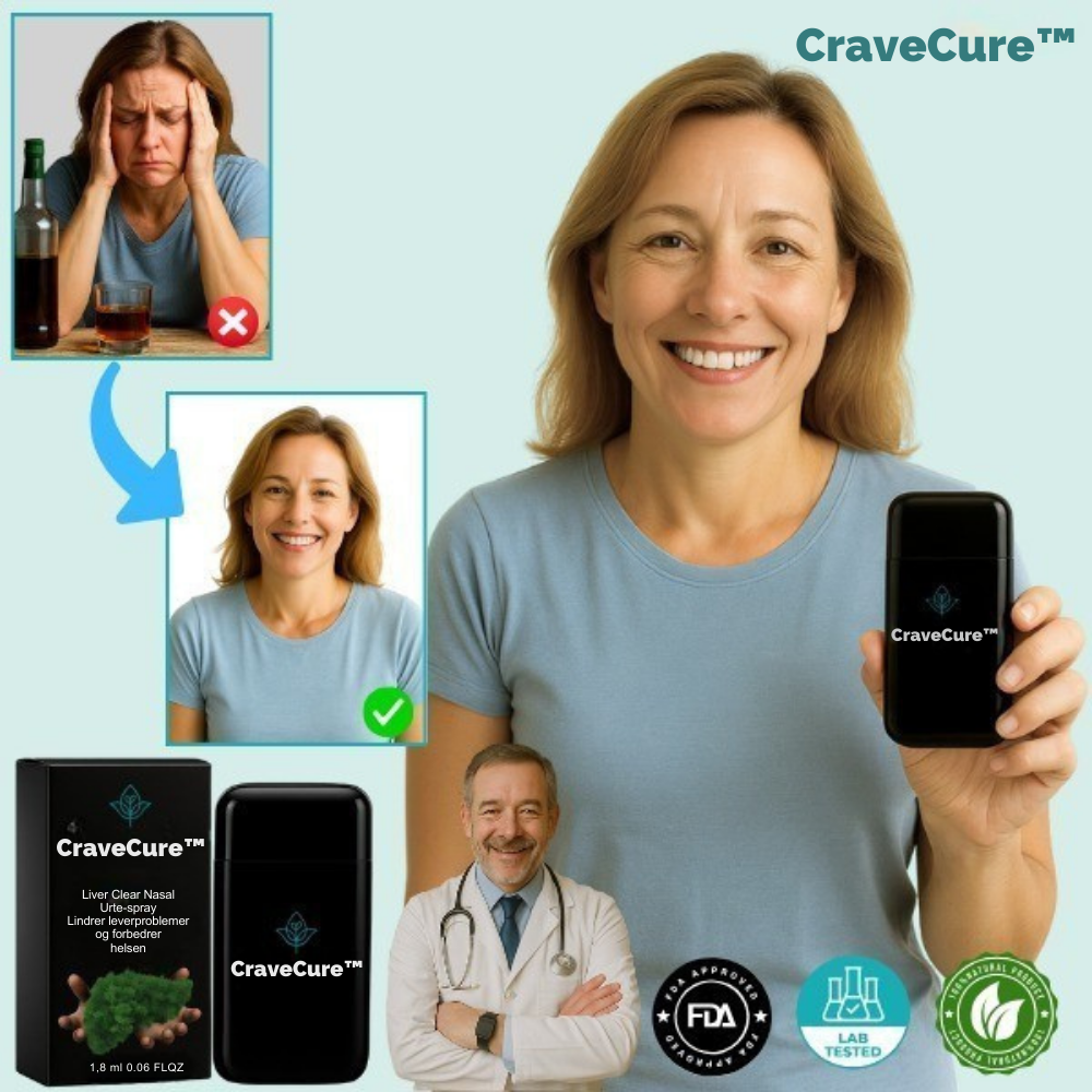 CraveCure™ | Naturlig næsespray til hurtigt at bekæmpe trang til alkohol | Kontroller dit begær på 5 dage