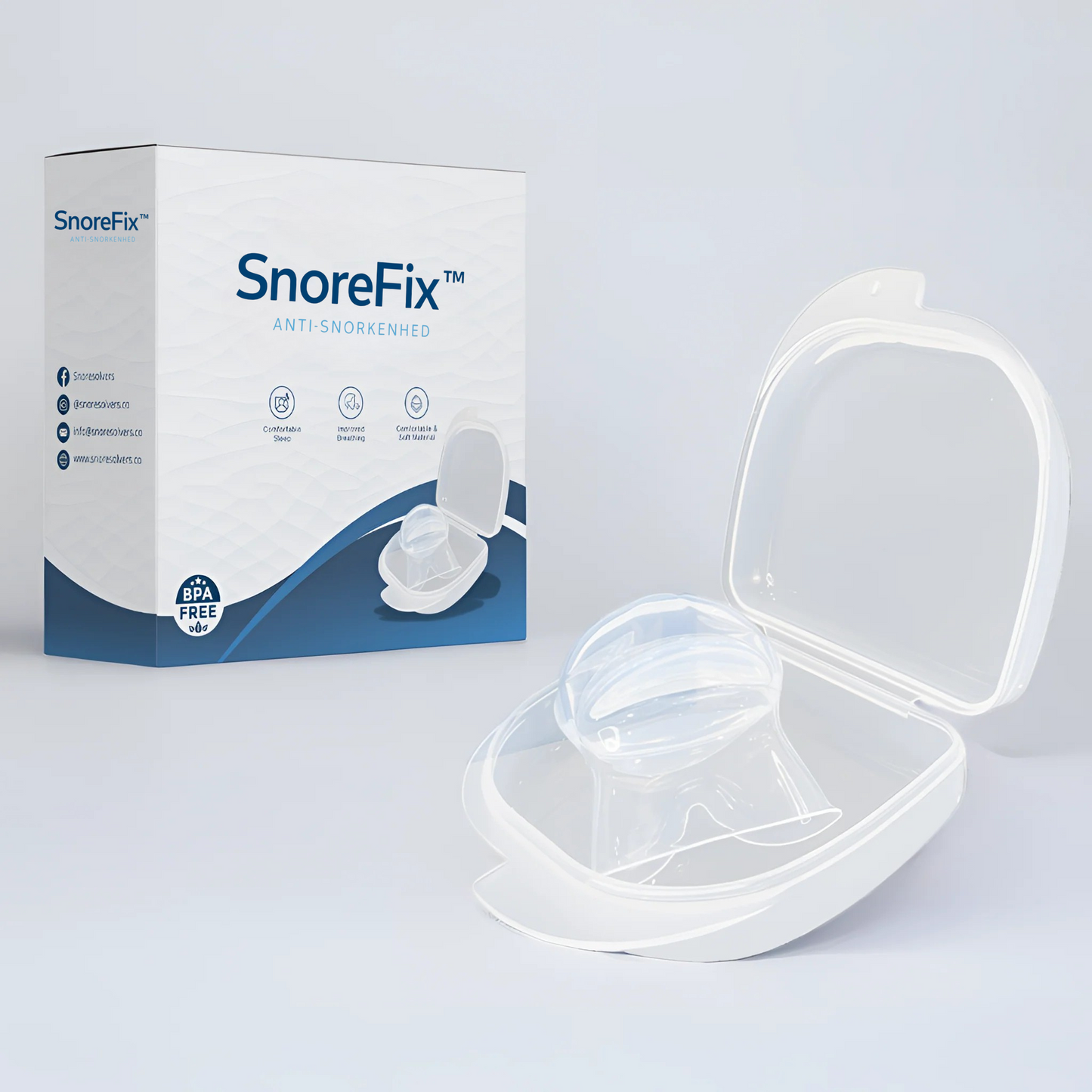 SnoreFix™ - Lindre snorken uden kæbesmerter