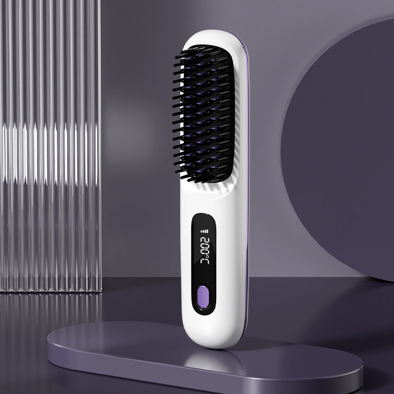 Veluxe™ GoBrush PRO - Sig farvel til dårlige hårdage med denne bærbare glattejernsbørste