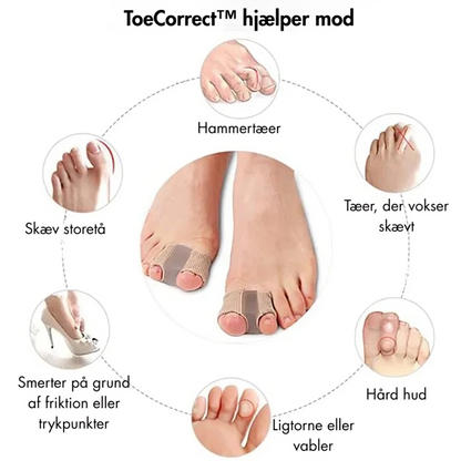 ToeCorrect™ - Verdens førende ikke-kirurgiske tåkorrektor – farvel til knyster og smertefulde skridt