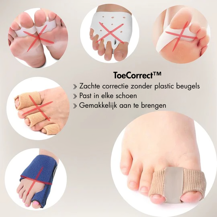 ToeCorrect™ - Verdens førende ikke-kirurgiske tåkorrektor – farvel til knyster og smertefulde skridt