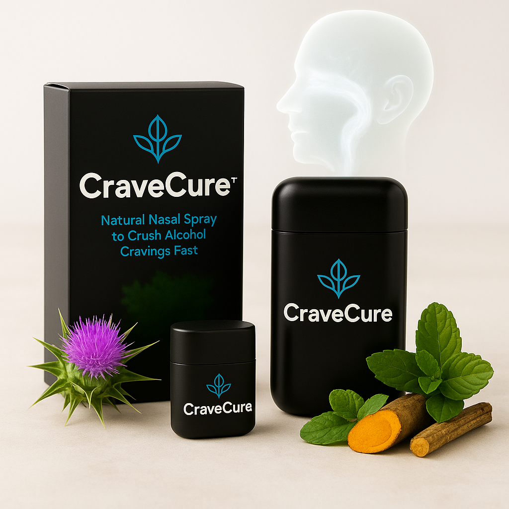 CraveCure™ | Naturlig næsespray til hurtigt at bekæmpe trang til alkohol | Kontroller dit begær på 5 dage