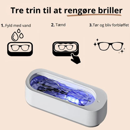 OptiClean™ | Krystalklare briller på ét minut!
