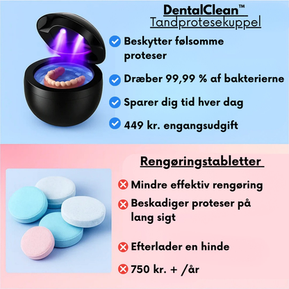DentalClean™ - Til friske, rene og sikre tandproteser