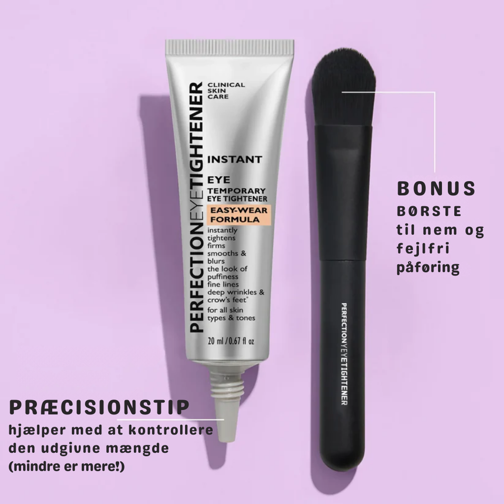 TrueGlow™ | Øjeblikkelig øjenstrammer for et løftet, glat udseende
