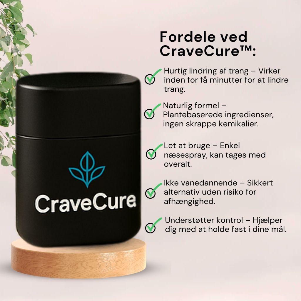 CraveCure™ | Naturlig næsespray til hurtigt at bekæmpe trang til alkohol | Kontroller dit begær på 5 dage