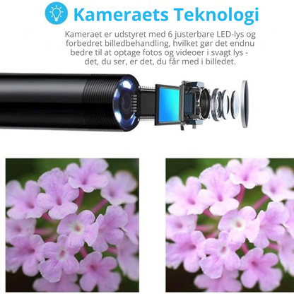 Lumora Scope - Vandtæt endoskop med LED-belysning