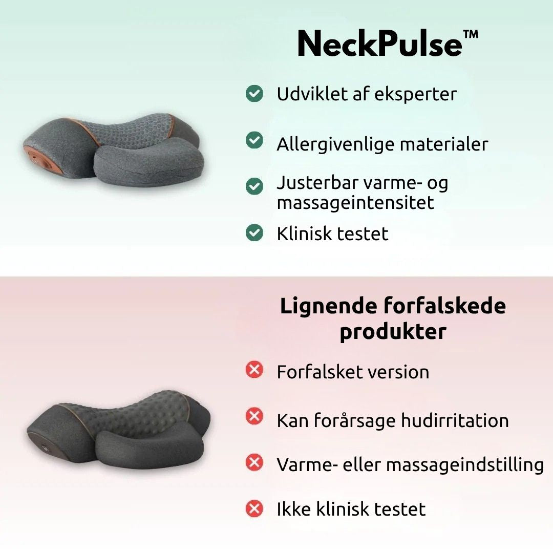NeckPulse™ - Forebyg eller lindrer nakkesmerter på naturlig vis og korriger en foroverbøjet kropsholdning på kun 15 minutter om dagen