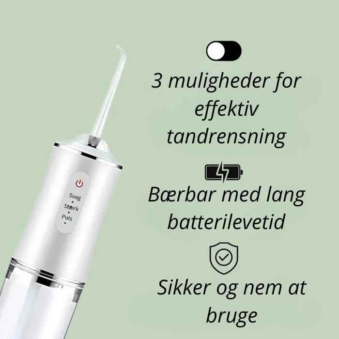 AquaDent™ - Effektiv tandtråd, der forhindrer plak, irritation og bakterier i tandkødet