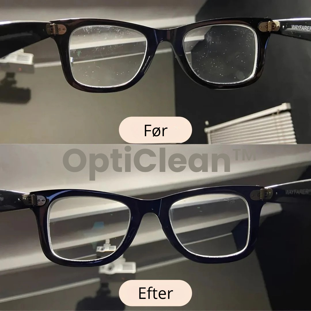 OptiClean™ | Krystalklare briller på ét minut!