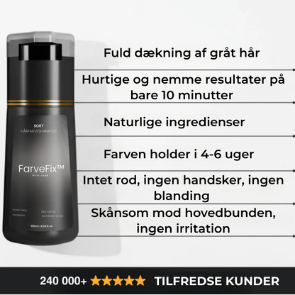FarveFix™ - Den nemmeste måde at skjule gråt hår på naturlig vis