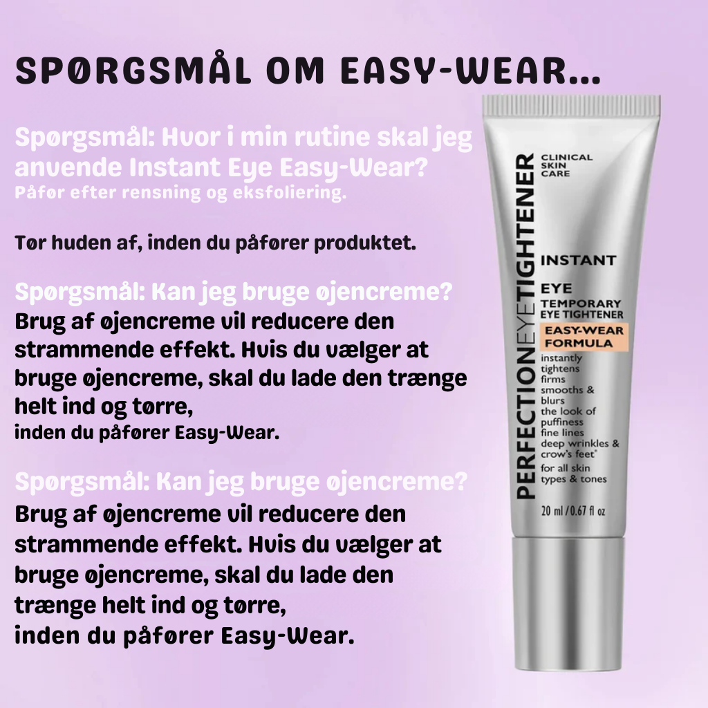 TrueGlow™ | Øjeblikkelig øjenstrammer for et løftet, glat udseende