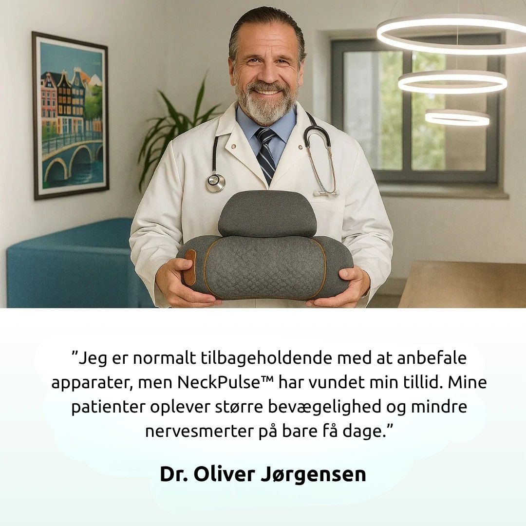 NeckPulse™ - Forebyg eller lindrer nakkesmerter på naturlig vis og korriger en foroverbøjet kropsholdning på kun 15 minutter om dagen