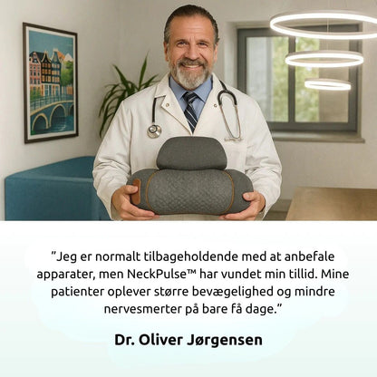 NeckPulse™ - Forebyg eller lindrer nakkesmerter på naturlig vis og korriger en foroverbøjet kropsholdning på kun 15 minutter om dagen