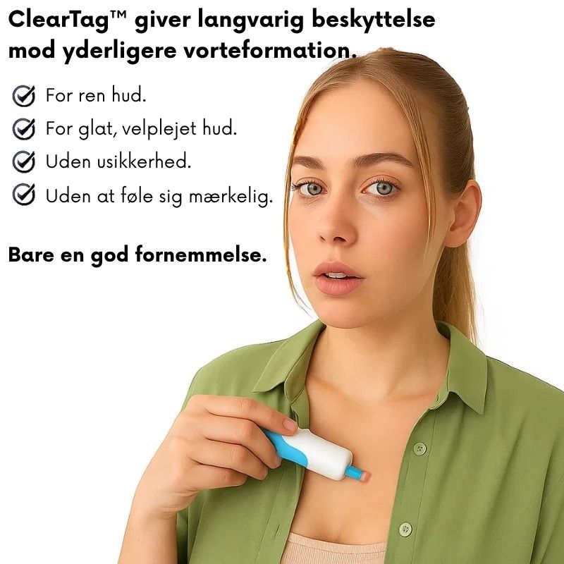 ClearTag™ - Ingen flere hudmærker