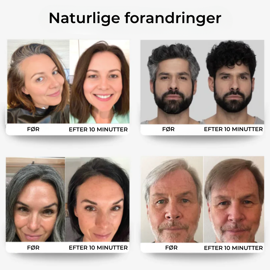 FarveFix™ - Den nemmeste måde at skjule gråt hår på naturlig vis