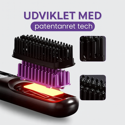 Veluxe™ GoBrush PRO - Sig farvel til dårlige hårdage med denne bærbare glattejernsbørste