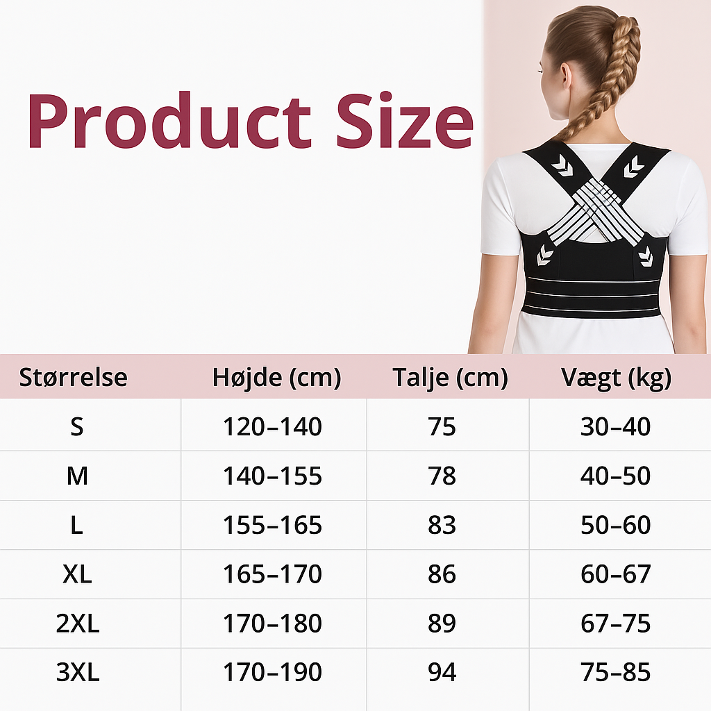 Postura™ - Lindrer rygsmerter og forbedrer kropsholdningen