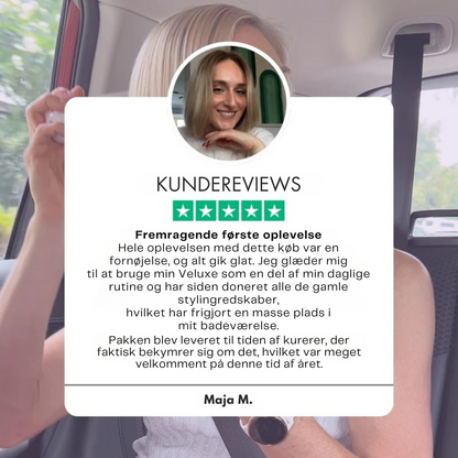 Veluxe™ GoBrush PRO - Sig farvel til dårlige hårdage med denne bærbare glattejernsbørste