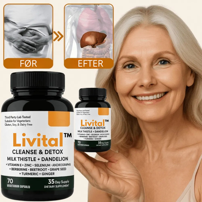 Livital™ - Gendan din lever op til 4 gange hurtigere og fjern 95 % af toksinerne på 7 dage!