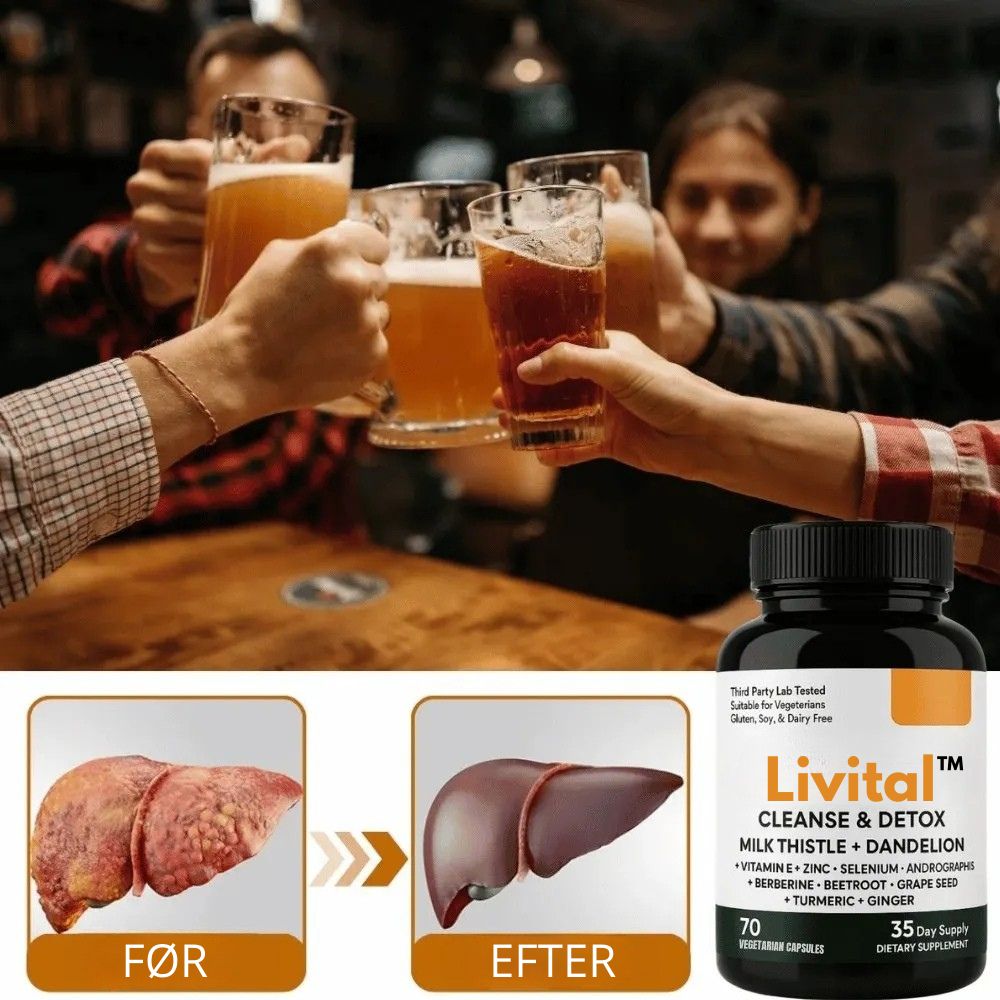 Livital™ - Gendan din lever op til 4 gange hurtigere og fjern 95 % af toksinerne på 7 dage!
