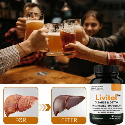 Livital™ - Gendan din lever op til 4 gange hurtigere og fjern 95 % af toksinerne på 7 dage!