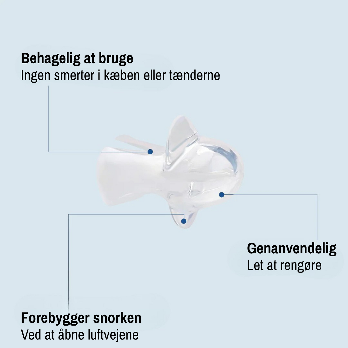 SnoreFix™ - Lindre snorken uden kæbesmerter