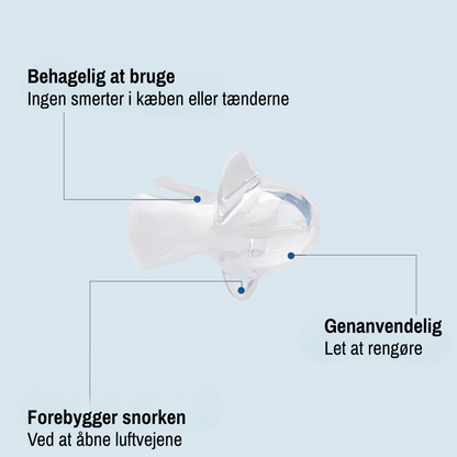 SnoreFix™ - Lindre snorken uden kæbesmerter