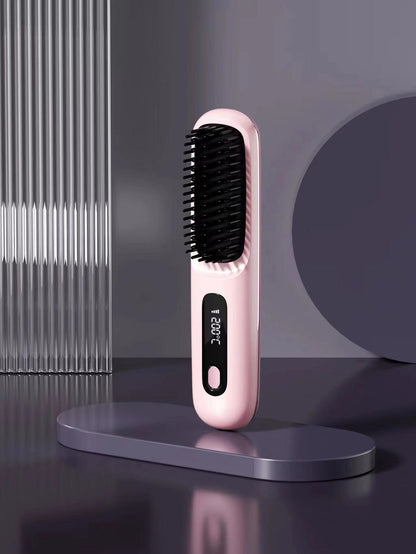 Veluxe™ GoBrush PRO - Sig farvel til dårlige hårdage med denne bærbare glattejernsbørste